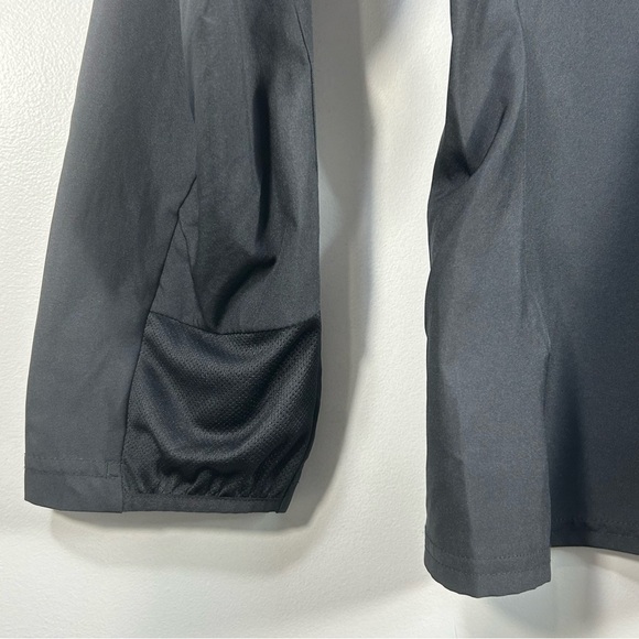 Adidas Running Black Full-Zip Running Windbreaker Jacket Zip Pocket; Women’s LG - Picture 12 of 14